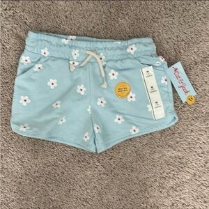 ***SOLD***Kids Blue Floral Shorts